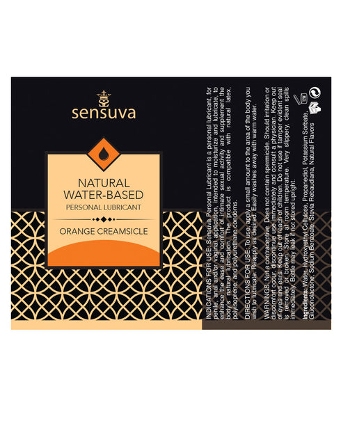 Sensuva Natural Water Based Moisturizer Orange Creamsicle
